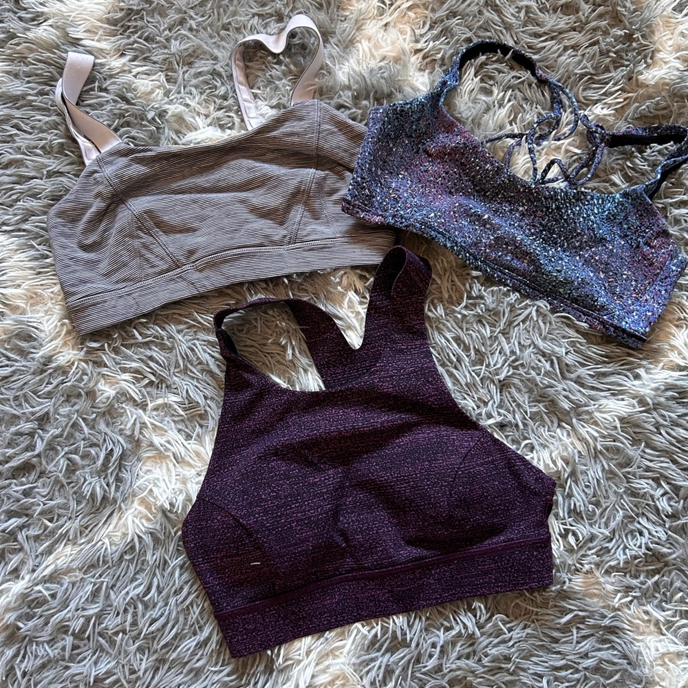 Lululemon size 6 sports bra lot